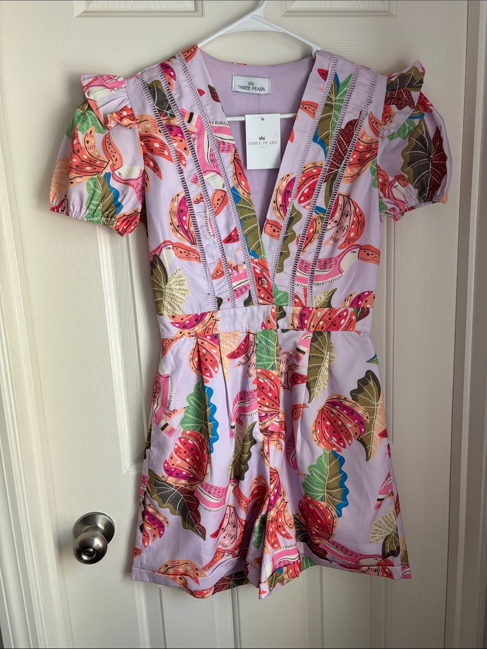 Three Pears Women’s Lavender Floral Play Dress